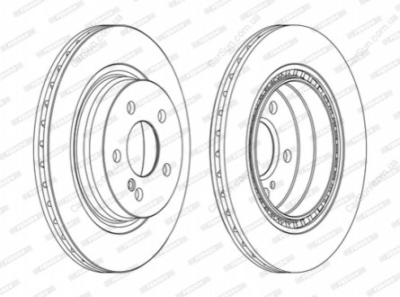 Тормозной диск FERODO DDF1700C (фото 1)