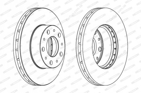 Тормозной диск FERODO DDF1800C