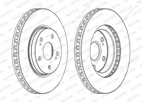 Гальмівний диск FERODO DDF1814C