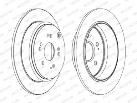 Гальмівний диск FERODO DDF1860C