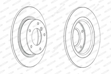 Гальмівний диск FERODO DDF2123C