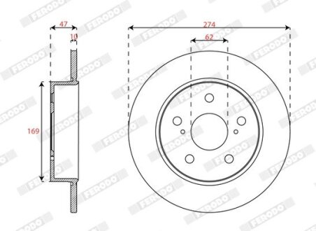 Автозапчасть FERODO DDF3028C