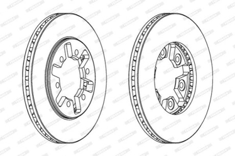 Диск тормозной FERODO DDF626