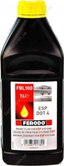 Тормозная жидкость BRAKE FLUID DOT 4 1 л - FERODO FBL100