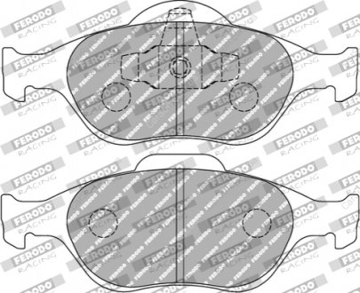 Комплект гальмівних колодок, дискове гальмо FERODO FCP1394R