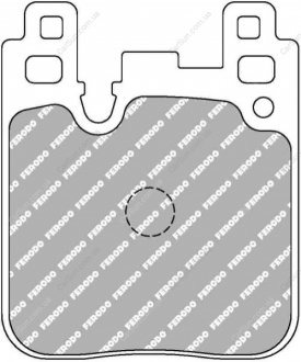 Комплект гальмівних колодок, дискове гальмо FERODO FCP4663W