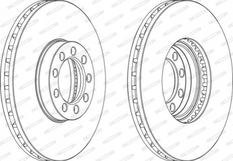 Тормозной диск FERODO FCR329A