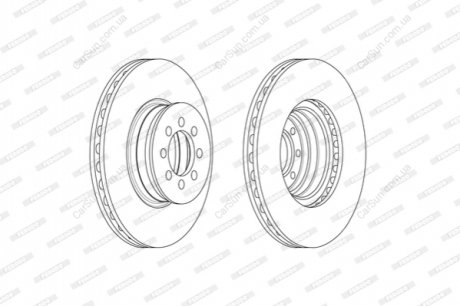 Гальмівний диск FERODO FCR335A