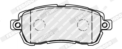 Комплект гальмівних колодок, дискове гальмо FERODO FDB5181