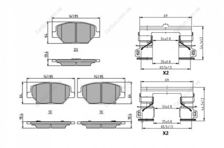 Колодки гальмівні (передні) Opel Insignia 1.5-2.0 CDTi 17- FERODO FDB5214