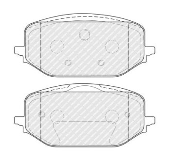Колодки гальмівні дискові (комплект 4 шт) FERODO FDB5337