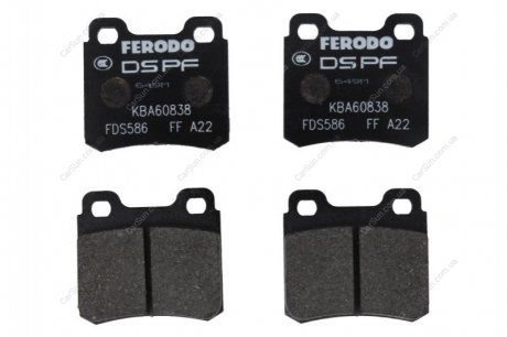 Комплект гальмівних колодок, дискове гальмо FERODO FDS586