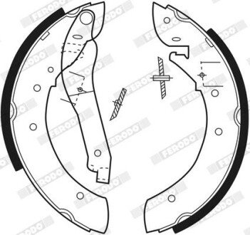 Комплект гальмівних колодок FERODO FSB194