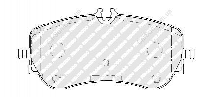 Комплект гальмівних колодок, дискове гальмо FERODO FVR5068 (фото 1)