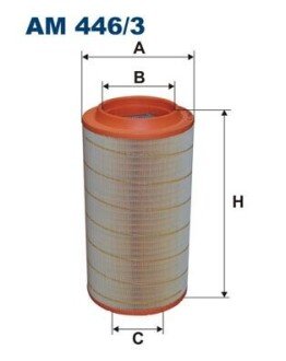 Воздушный фильтр FILTRON AM446/3