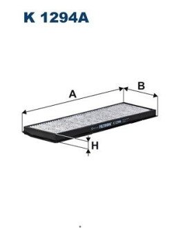 FILTR KABINY WEGLOWY FILTRON K1294A