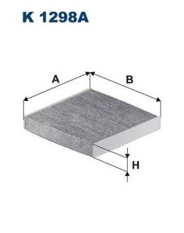 FILTR KABINY WEGLOWY FILTRON K1298A