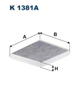 FILTR KABINY WEGLOWY FILTRON K1381A