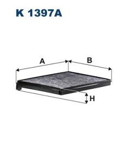 FILTR KABINY WEGLOWY FILTRON K1397A