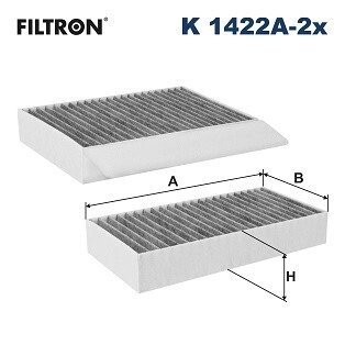 FILTR KABINY WEGLOWY FILTRON K1422A-2X