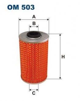 Фільтр масла FILTRON OM 503