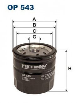 Фільтр масла FILTRON OP543