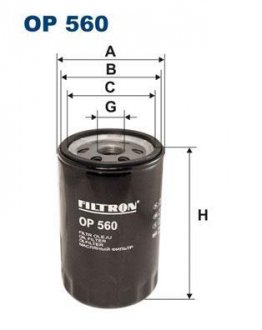 Фільтр оливи FILTRON OP560 (фото 1)