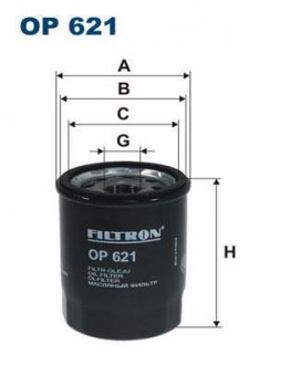 Фільтр масла FILTRON OP621 (фото 1)