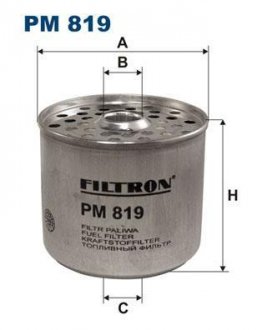 Топливный фильтр - (WD5T9W365 / SE022119900B / SBA130366070) FILTRON PM819 (фото 1)