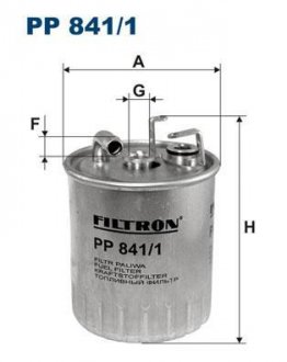 Фільтр паливний DB W168 A160-A170 CDI 99- FILTRON PP841/1 (фото 1)