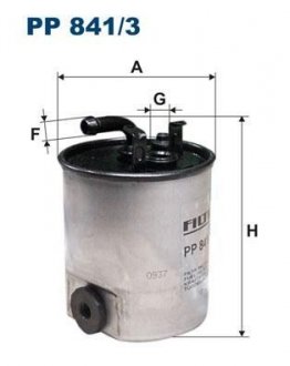Топливный фильтр - (AEU2147L / A0010922301 / A0010922201) FILTRON PP841/3 (фото 1)