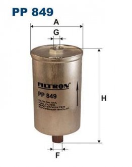 Фільтр паливний А6 - 97 FILTRON PP849