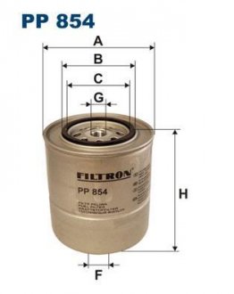 Фильтр топливный в сборе FILTRON PP854 (фото 1)