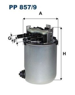 Фильтр топливный в сборе FILTRON PP857/9