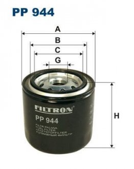 Фільтр паливний=WK815/80 FILTRON PP944 (фото 1)