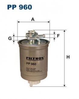 Фільтр палива FILTRON PP960
