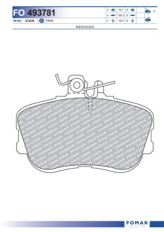 Тормозные колодки - /ROULUNDS Fomar FO493781