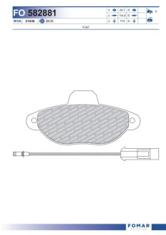 Тормозные колодки - /ROULUNDS Fomar FO582881