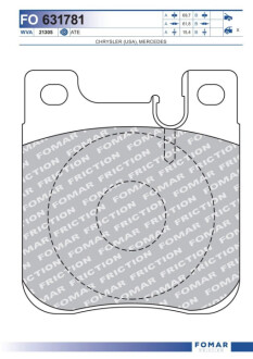 Тормозные колодки - /ROULUNDS Fomar FO631781