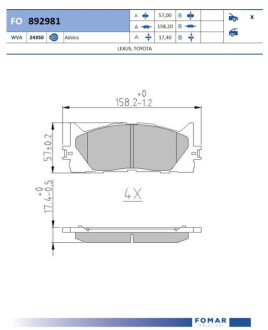 Автозапчасть Fomar FO892981