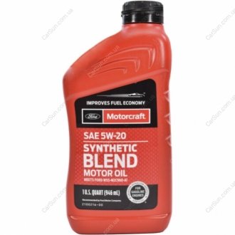 Моторное масло Synthetic Blend Motor Oil 5W-20 0,95 л - FORD XO5W20Q1SP
