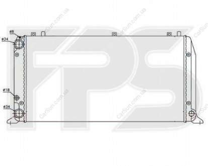 Радиатор охлаждения - (443121253E / 893121253A / 811121253E) FPS FP 12 A409