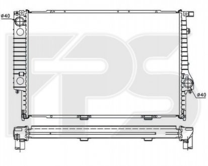 Радіатор охолодження FPS FP 14 A14