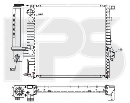 Радіатор охолодження FPS FP 14 A867