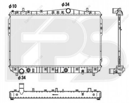 Радиатор охлаждения - (P96553243 / 96553424 / 96553423) FPS FP 17 A782