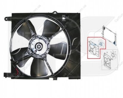 Вентилятор радіатора (в зборі) FPS FP 17 W20 (фото 1)