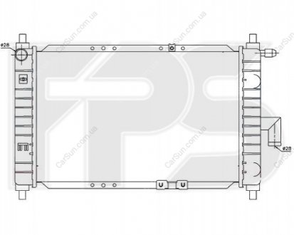 Радиатор охлаждения - (96322941) FPS FP 22 A696
