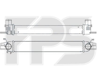 Радіатор наддуву FPS FP 26 T137