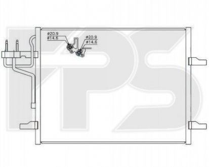 Конденсатор кондиціонера FPS FP 28 K152 (фото 1)