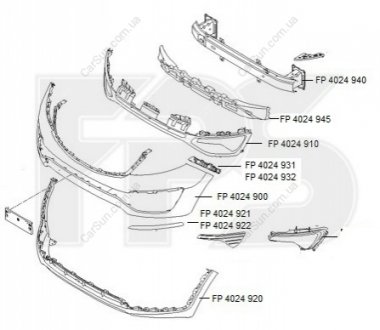 Кріплення бампера FPS FP 4024 932 (фото 1)